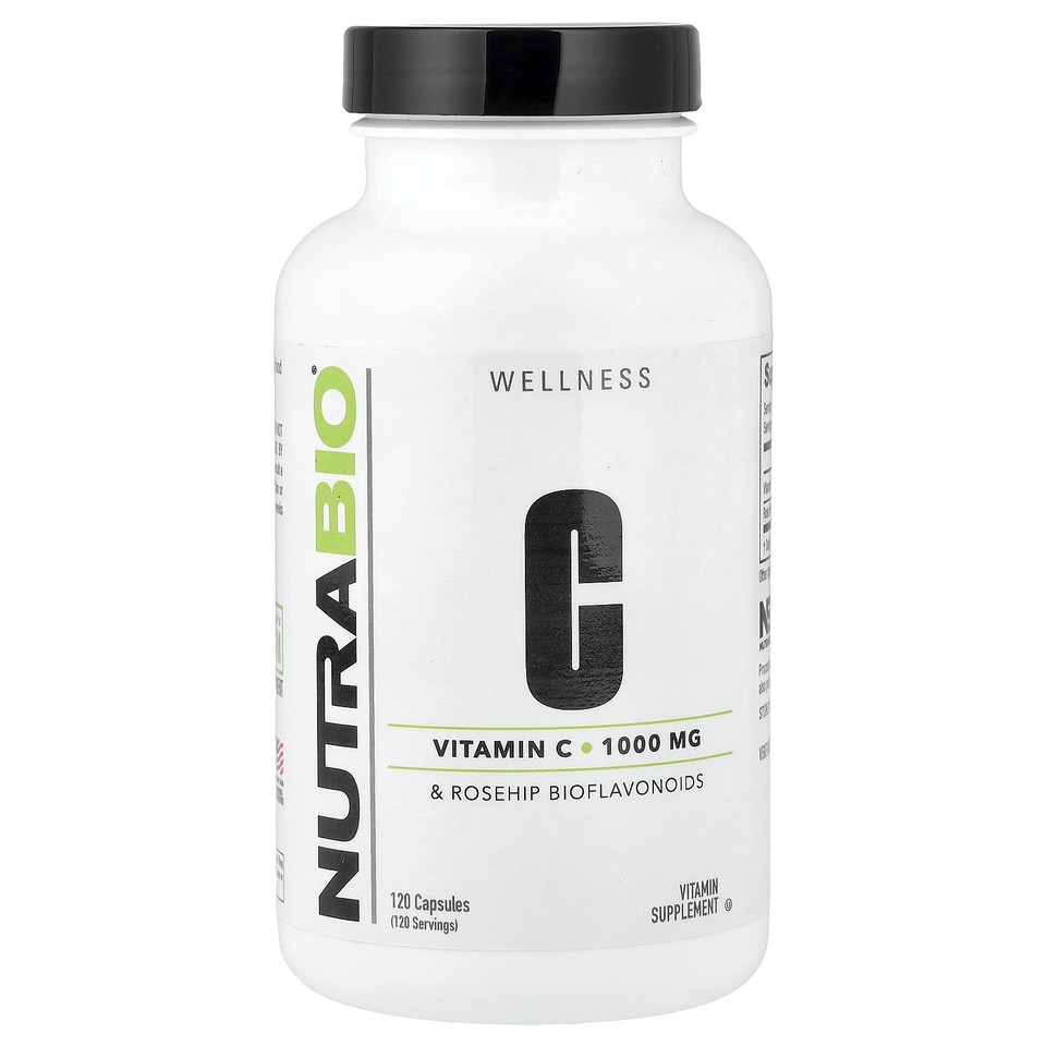 Vitamin C & Rosehip Bioflavonoids, 120 Capsules