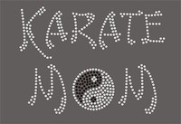 Karate Mom Rhinestone Iron On Bling Transfer Diy Hot Fix Applique Ying Yang Karate Mom Rhinestone Iron On Bling Transfer Diy Hot Fix Applique Ying Yang