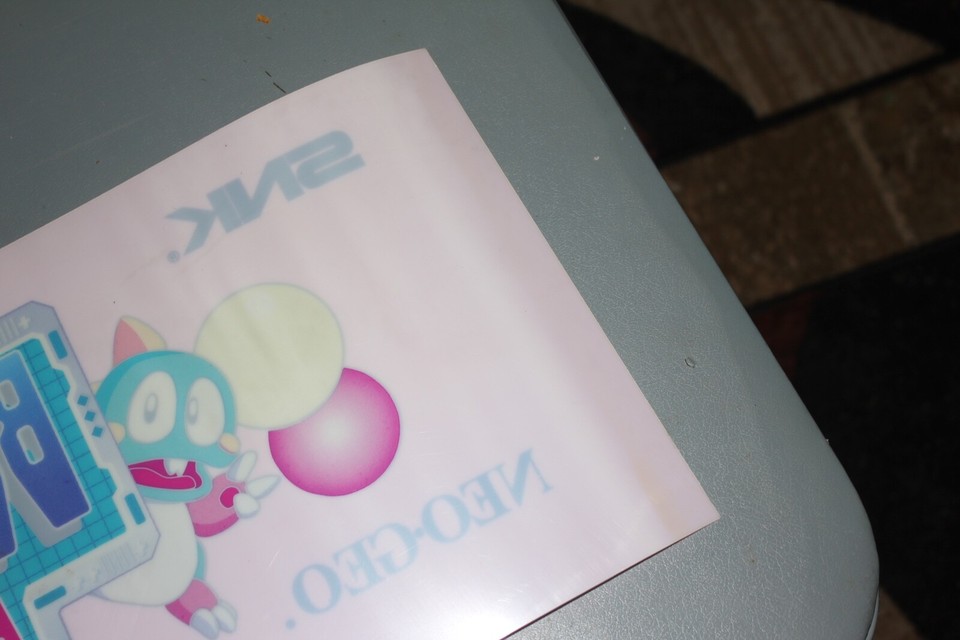 Original BUSTAMOVE AGAIN EX SNK NEOGEO MVS Arcade Marquee Sign eBay