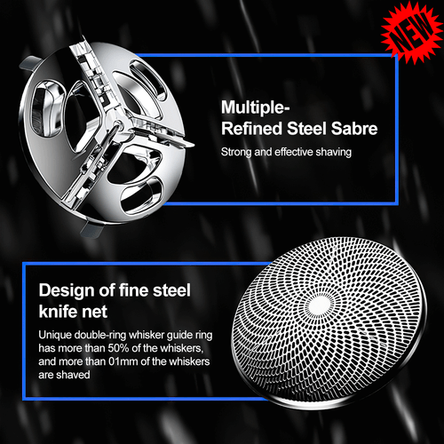 Afeitadora eléctrica USB de lámina 4D afeitadora recortadora de barba máquina de afeitar de cabello USA STOCK - Imagen 17 de 25