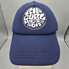 Rip Curl Wetsuits Torquey, Trestles, Hossegor Navy Trucker Hat Fair Condition