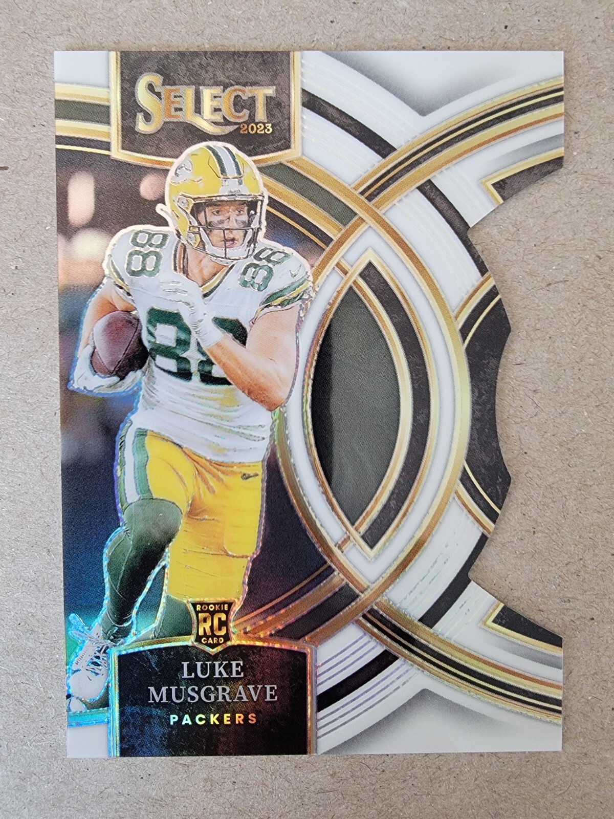 2023 Panini Select - Premier Level White Prizm Die-Cut #166 Luke Musgrave /199