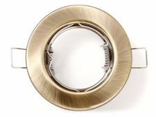 Tasi Brass Round Ceiling Recessed Spot Downlight GU10