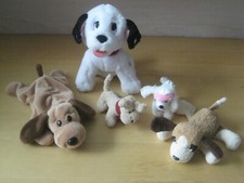 Lot of 5 Plush Cute Dogs