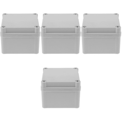 4pcs Junction Box Electrical Project Box Plastic Junction Box Out