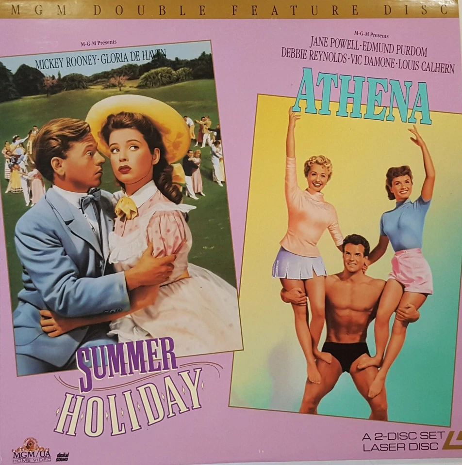 SUMMER HOLIDAY - ATHENA / Double Feature (Laserdisc, MGM. 1992) 2 Discs - Image 2 of 4