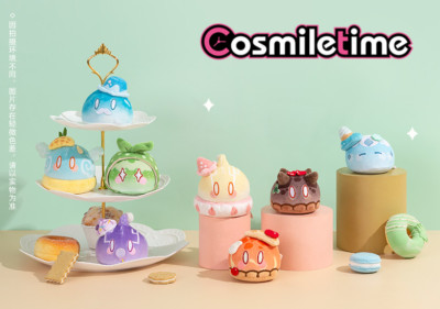 Official miHoyo Genshin Impact Wind Ice Dessert Slime Plush Doll Stuffed 8pcs