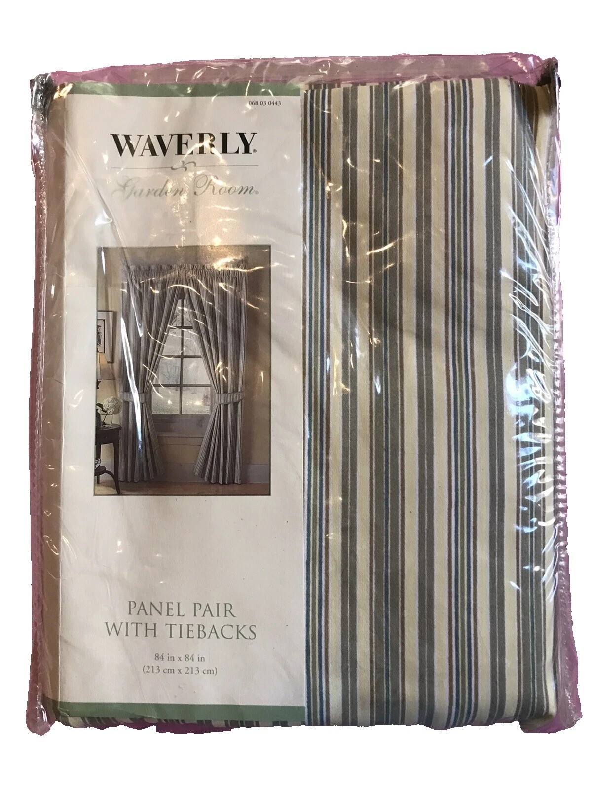 Ventana de rayas de algodón Waverly Cortinas