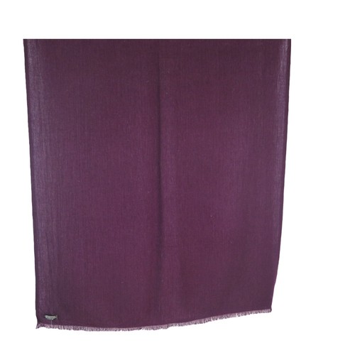 Cashmere | Himalayan| Shawl| Lightweight | 1Ply| 2 Paddle| Handloomed| Eggplant - Picture 4 of 5