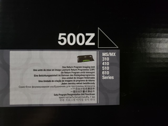 lexmark return program imaging unit 500z