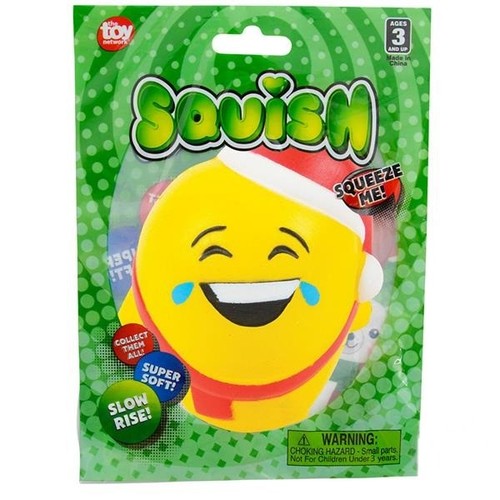 Toy Network Holiday Emoticon Squishy weiches & langsam wieder ausbreitendes Quetschspielzeug - 4 Zoll #ZCSQEMO - Bild 2 von 2