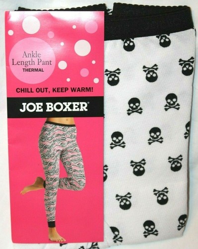 Joe Boxer Women's Black White Skull 