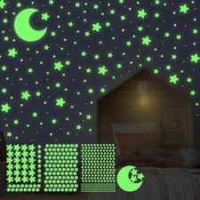 456X Glow In The Dark Wall Sticker Stars Bedroom Ceiling Decorations