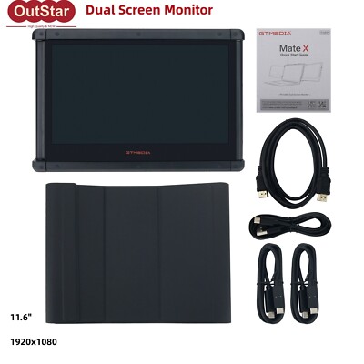 11.6-in 1920x1080 Dual Screen Monitor f/ Laptops Cellphones Game GTMEDIA Mate X
