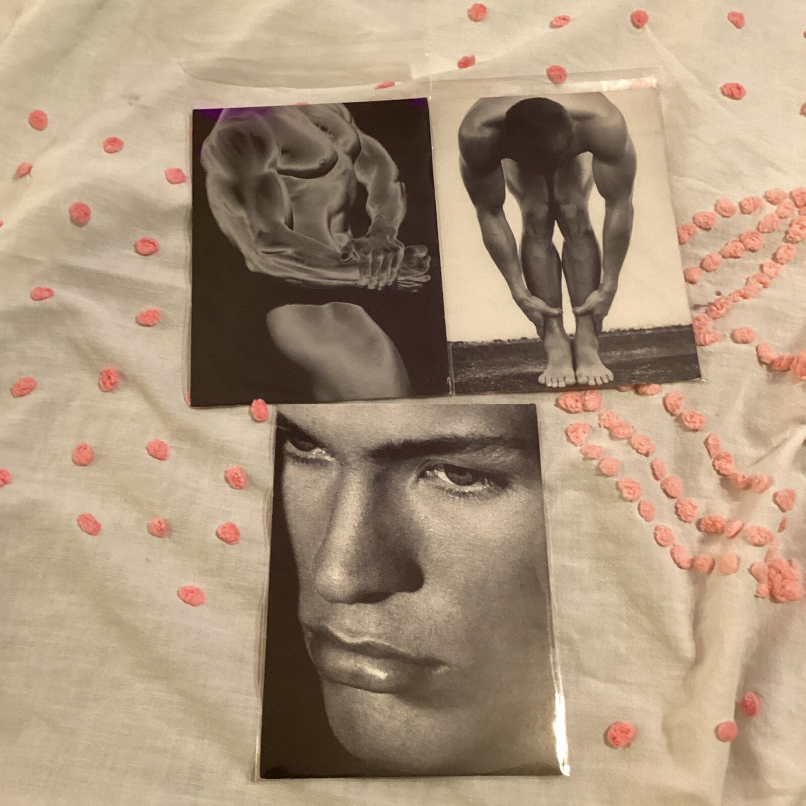 Vintage 1990s Kevin Scott Hees Male Figure Postcards Set of 3  