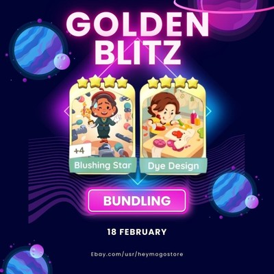 Fast_Delivery Golden_Blitz - Blushing_Star and Dye_Design_Monopoly_Go_Event