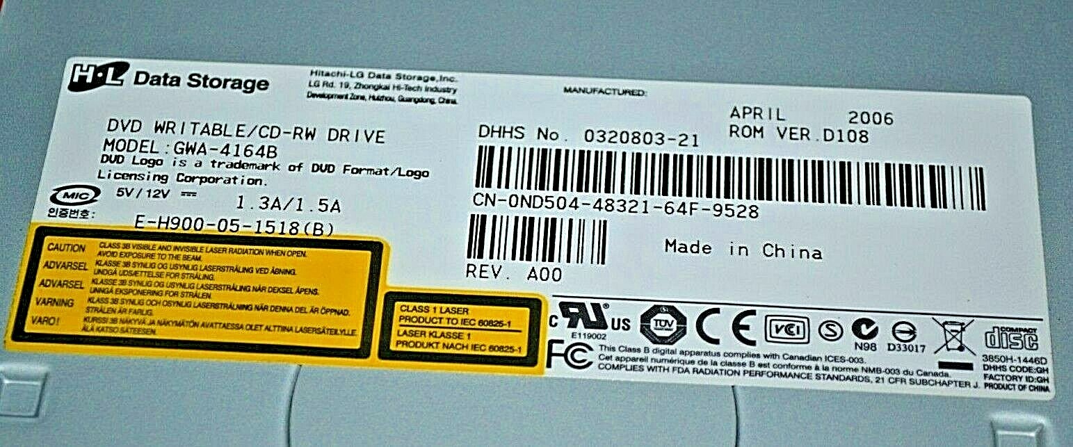hl-data-storage-gwa-4164b-dvd-r-rw-cd-rw-ide-black-bezel-tested-ebay