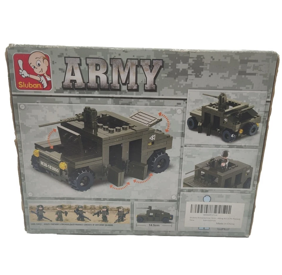 Construction Game Army Series Armored Vehicle M38-B0297 Building Compatible - Image 3 of 4