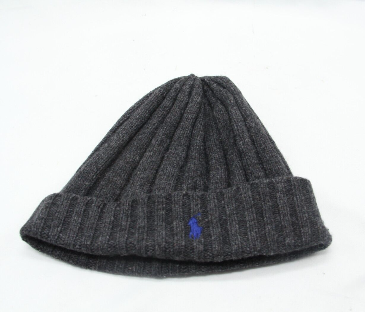 Polo Ralph Lauren Beanie Lana Nylon Maglia Outdoor Blu Pony Logo