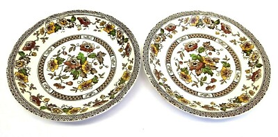 Vintage Pair Used Windsor WR Midwinter LTD England Saucers Brown