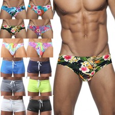 Men Board Shorts Swimming Briefs Trunks Swimsuit Underwear QuickDry Beach
