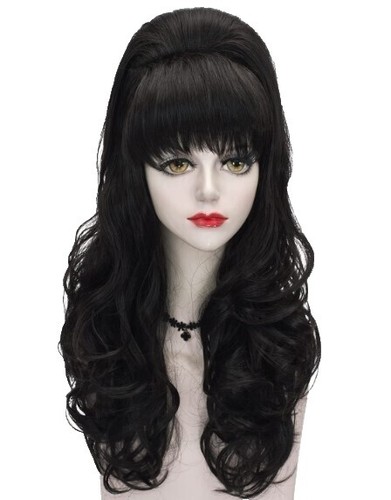 WIG ME UP Perücke Damen – UK Flagge Union Jack, Lange Locken In Blau-weiß-rot Für Karneval & Party