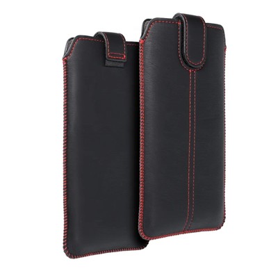Handytasche für OnePlus CE 3 Lite Smartphone Schutzhülle Slimcase schwarz rot
