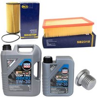 MotoröL Filter Set 5W-30 6 Liter + ÖLablassschraube FüR VW Passat 2.0 220 280 PS