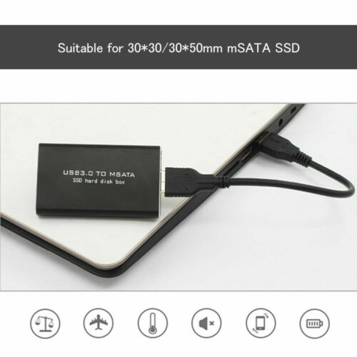 Custodia adattatore convertitore ad alta velocità 6 Gbps custodia custodia unità SSD esterna da mSATA a USB 3.0 - Foto 10 di 12