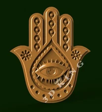 3D STL Model FATIMA'S EYE for CNC 3D Router 3d Printer Carving Aspire Artcam