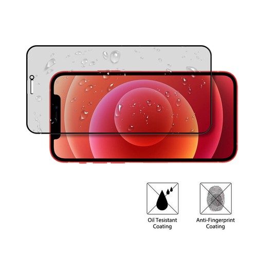 For iPhone 12 Pro 12 Privacy Tempered Glass Screen Protector Full Cover Anti-spy - Picture 2 of 5