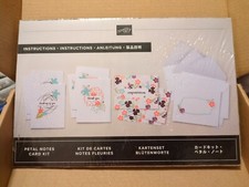 New STAMPIN UP Petal Notes Kit 9 Cards Thank You Congratulations Thinking Flower