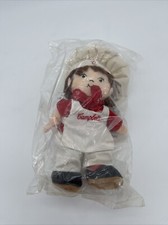 Vintage Campbell Soup Kids Doll Girl Fabric Cloth 8  Chefs Hat Apron Sealed