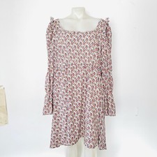 Shein Womens Mini Dress Ditsy Floral Puff Sleeve Summer Size 3XL Plus