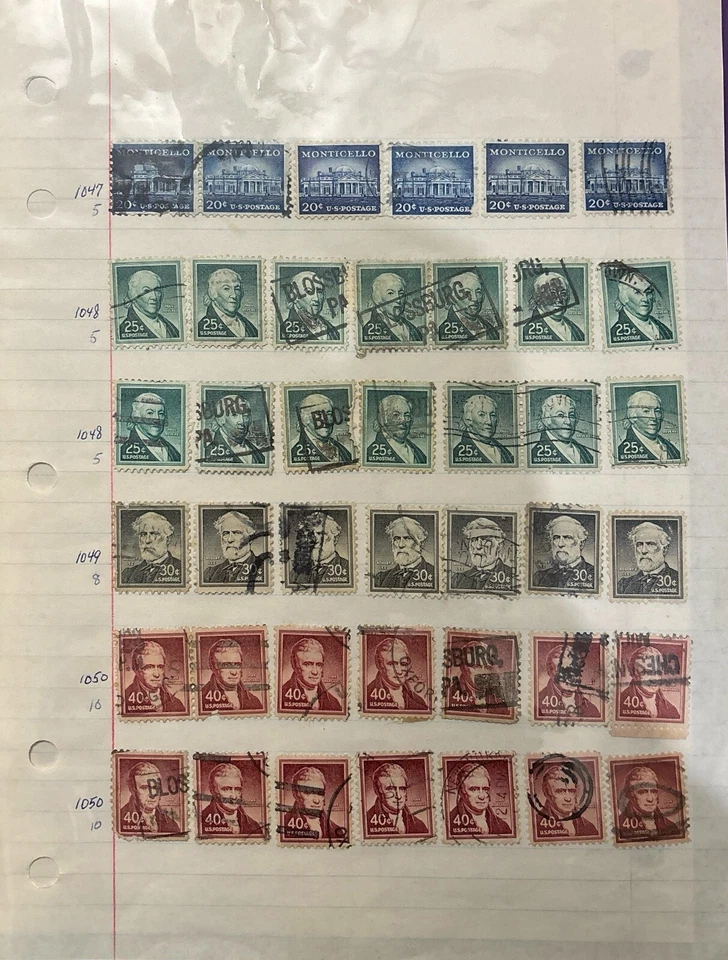 Vintage American USA Stamp Lot Collection Presidents Christmas - Image 4 of 4