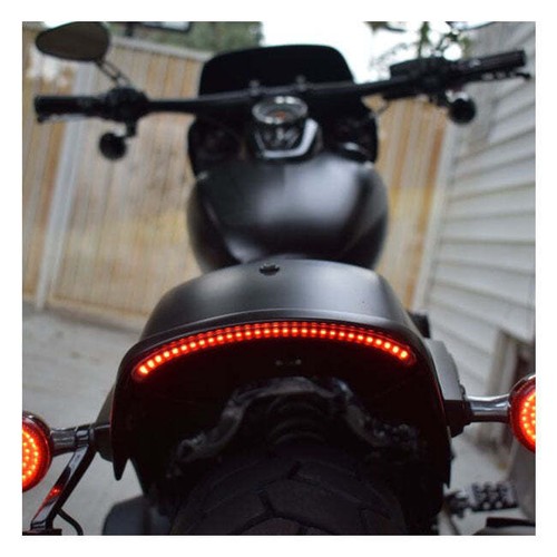Custom Dynamics Moto Motorcycle Motorbike FXFB Fat Bob LED Center Taillight Red - Picture 2 of 3