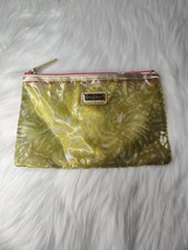 LILLY PULITZER Agenda Zip Bag Case Pouch Clear & Gold