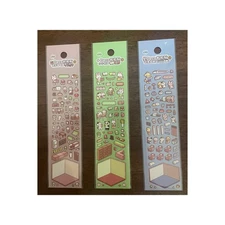 Cute Cartoon DIY Sticker Sheets Mini Scene Material Sheets Craft Collection