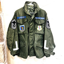 VTG M-65 War Time Field Jacket Vietnam Era XS Men Sergeant Major Patches