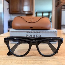 Ray-Ban Meta Skyler Gen 1, "STEALTH MODE", Shiny Black, Cerulean Blue Transition