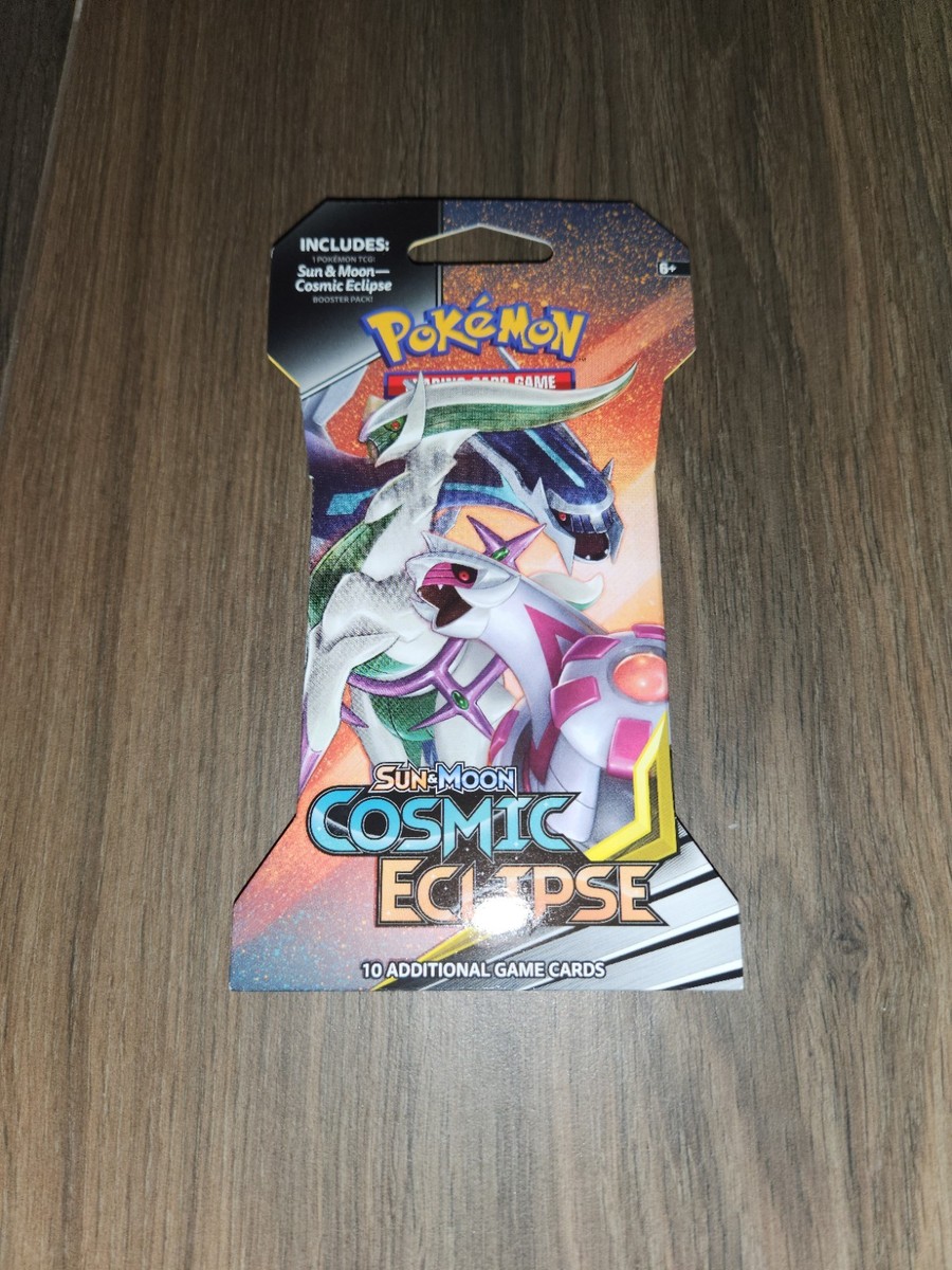 Pokemon Sun & Moon Cosmic Eclipse Sleeved Booster Pack Dialga Palkia Art  Sealed