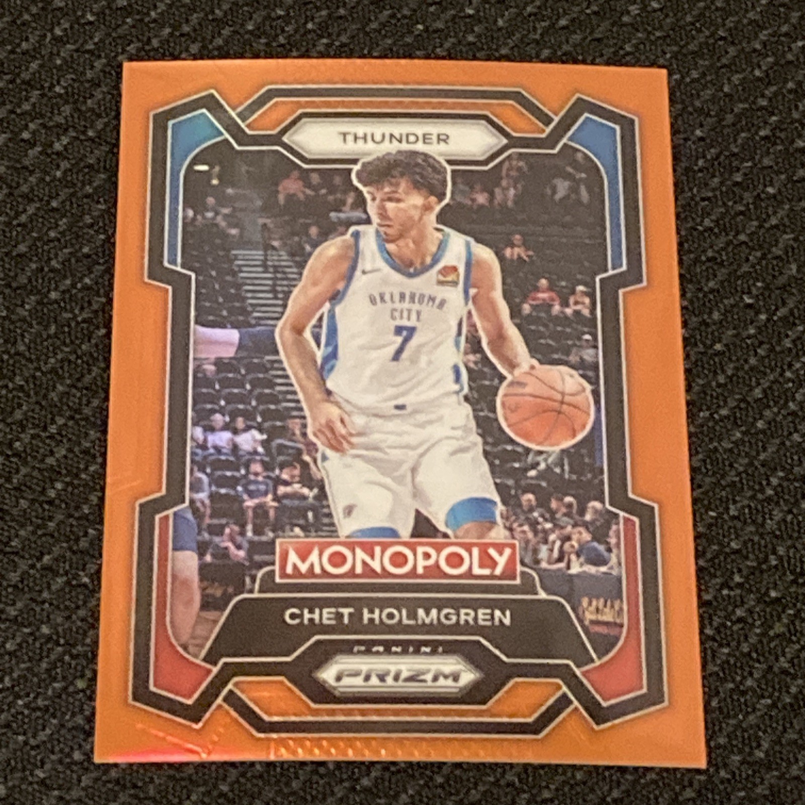 2023-24 Panini Prizm Monopoly - Chet Holmgren #62 Orange Prizm /124