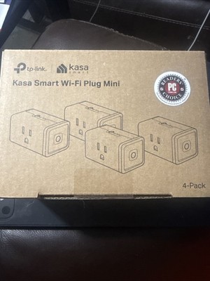 Tp-Link Kasa Smart Plug Mini 15A Smart Home Wi-Fi Outlet 4-Pack White New