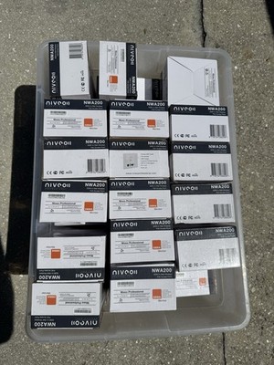 (x53) Niveo NWA200 300N In Wall Wireless Poe Access Point RJ11 RJ45 SSID to VLAN