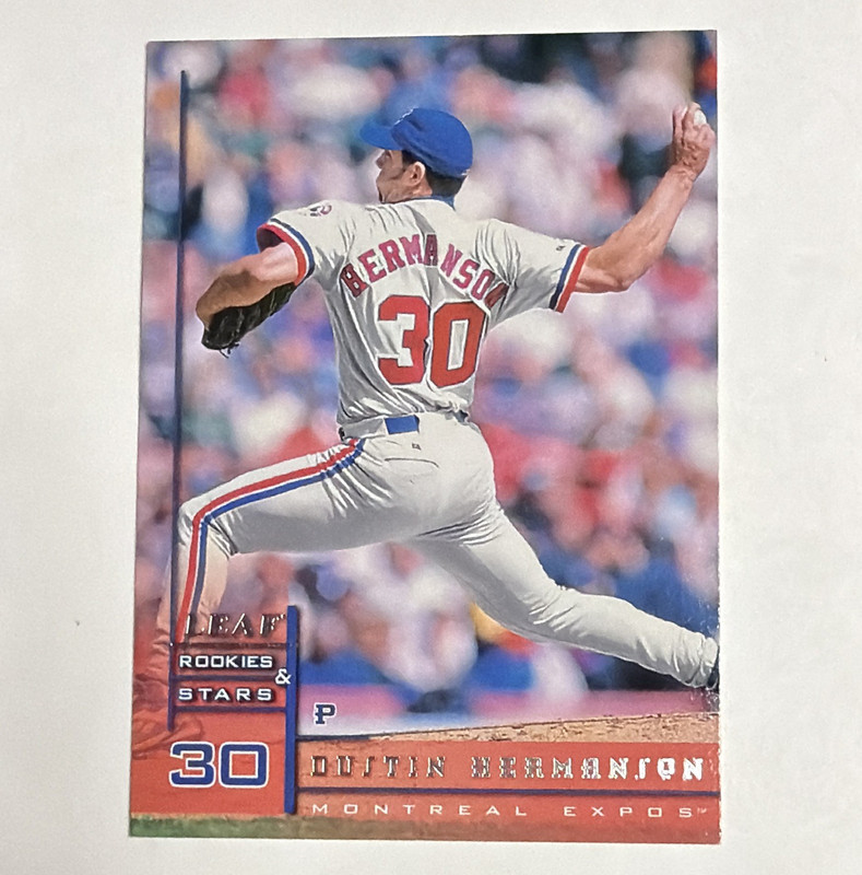 Leaf 1998 Rookies & Stars Dustin Hermanson Rookie Card #121 Montreal Expos