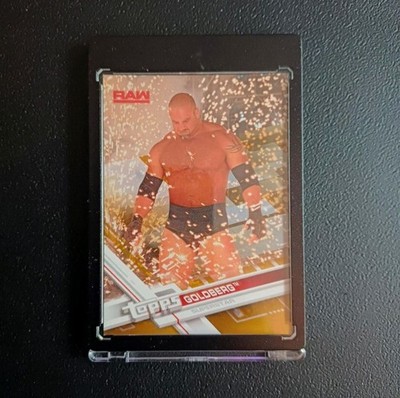 Topps WWE RAW Goldberg Gold /10 #18 2017 SSP Serial Numbered 09/10 Rare