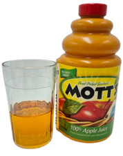 Play Food Vintage Life Size Mott's 100 Apple Juice Extremely Rare