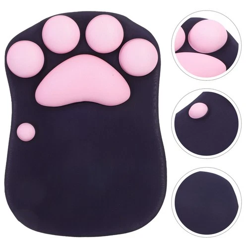 Mouse Pad Wrist Support Cat Paw Design Kawaii Mouse Pad For Home Office