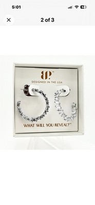 * Bomb Party 2026 **Hoop Hematite Earrings Choose Me Forever Diamond Cz SALE!