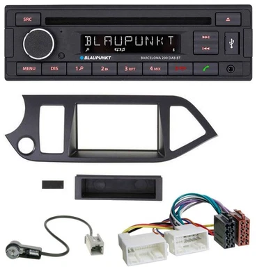 Blaupunkt USB DAB CD Bluetooth MP3 Autoradio für Kia Picanto ab 2011 Start-Stop - Bild 1 von 4
